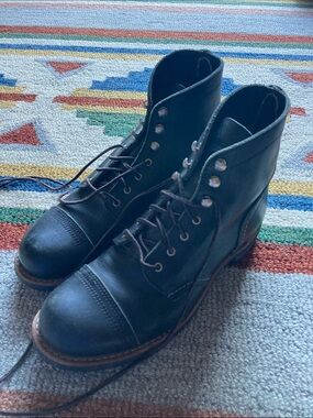 Red Wing Shoes Black Leather Silversmith Boots